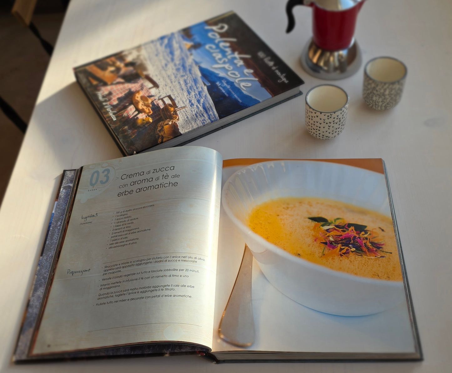 Polenta and snowshoes